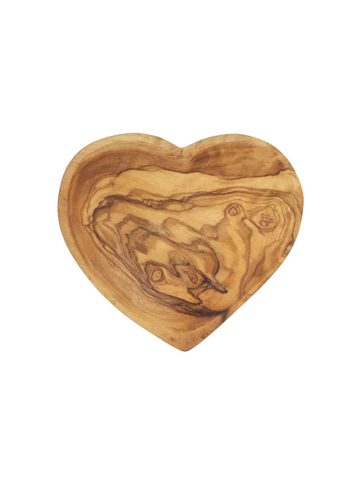 French Olive Wood Small Heart Bowl Weston Table