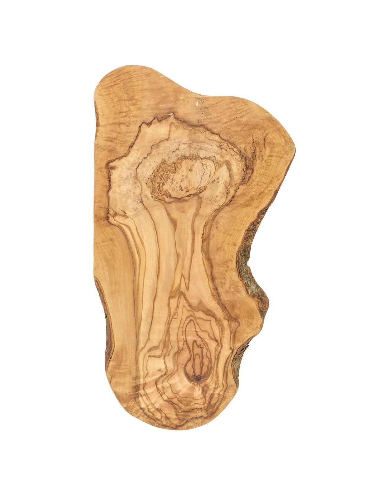French Olive Wood XL Live Edge Serving Board Three Weston Table