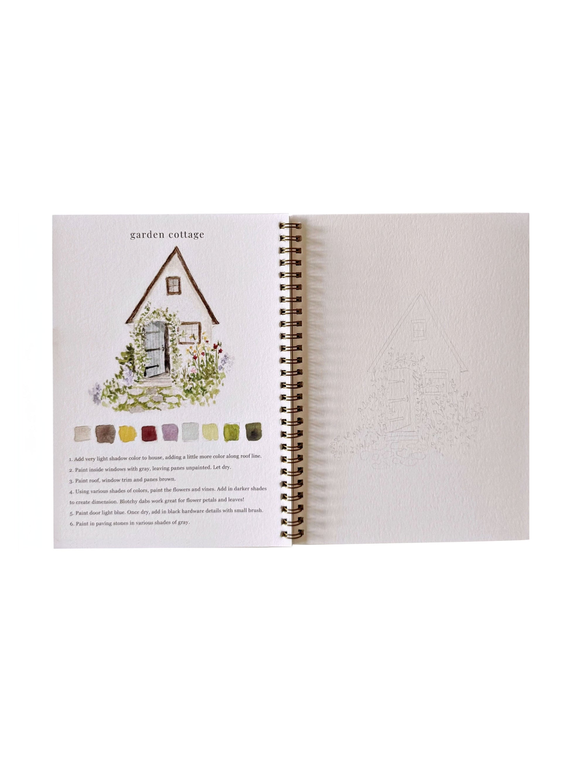 Garden Watercolor Workbook Weston Table 