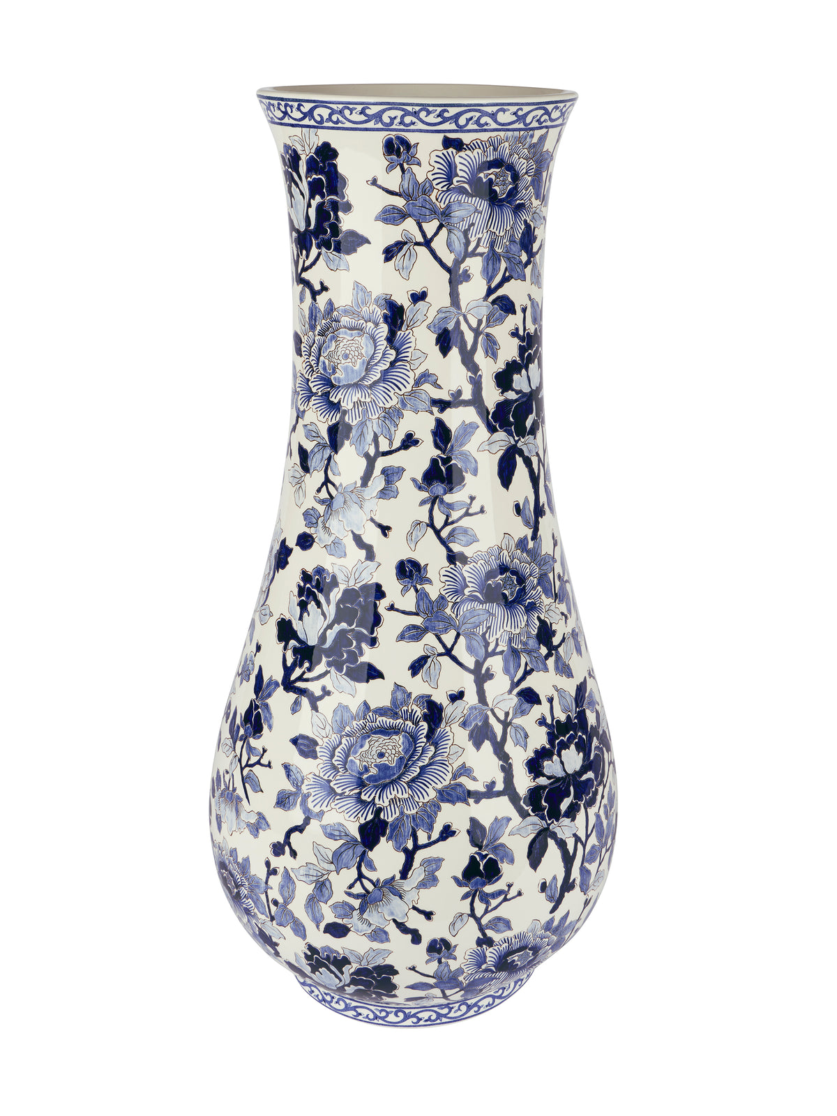 Gien Blue Peonies Museum Vase Weston Table