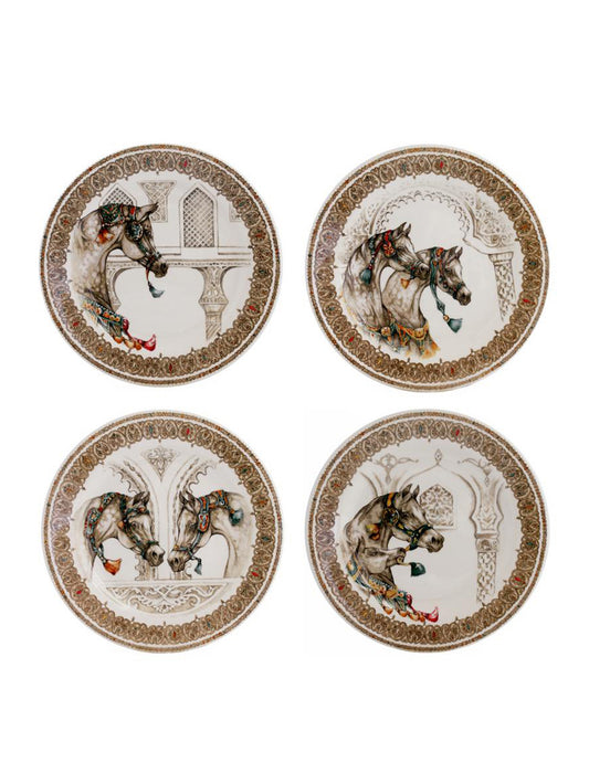 Gien Chevaux du Vent Salad Plate Set Weston Table