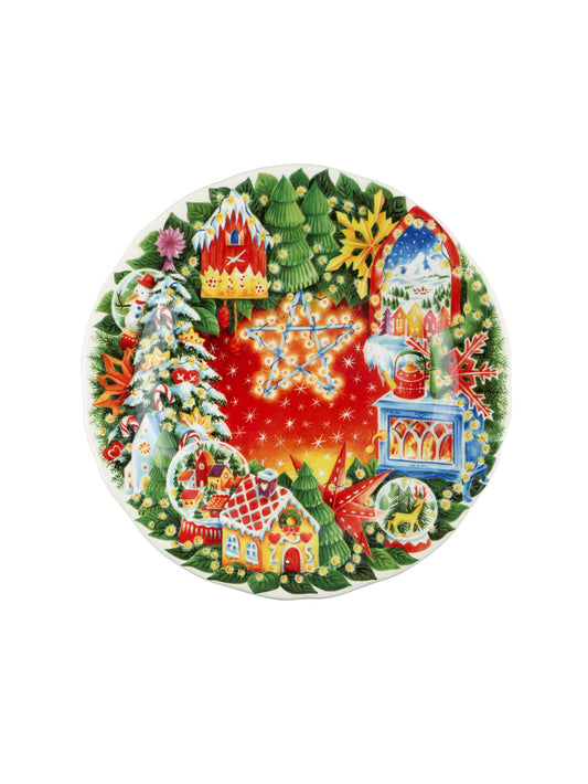 Gien Christmas Dessert Plate Weston Table