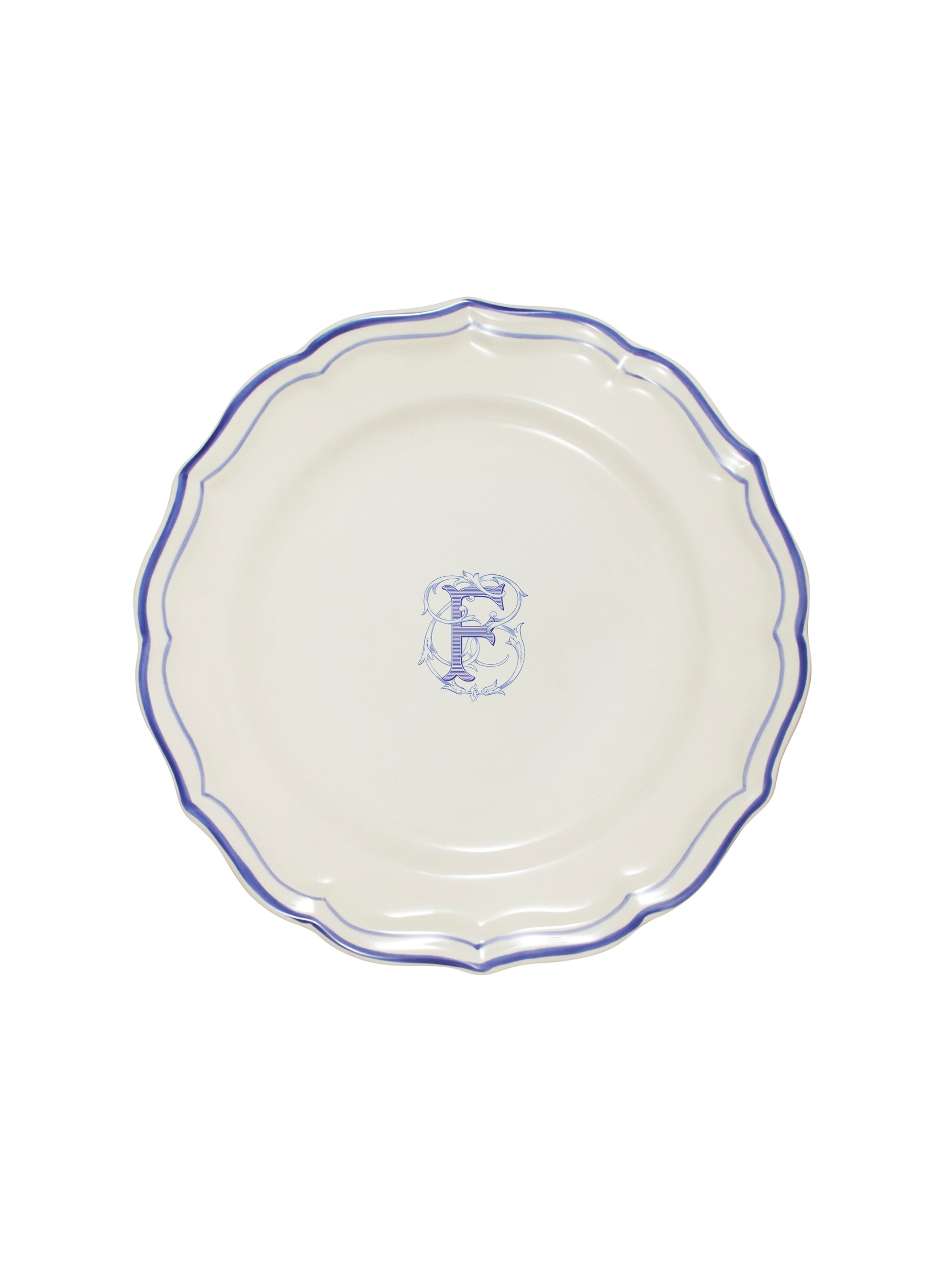 Gien Filet Bleu Dinner Plate F Weston Table