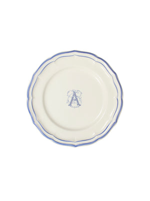  Gien Filet Bleu Monogram Salad Plate A Weston Table 