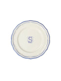 Gien Filet Bleu Monogram Salad Plate S Weston Table