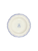 Gien Filet Bleu Monogram Soup Plate A Weston Table
