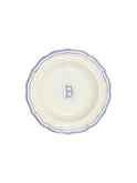 Gien Filet Bleu Monogram Soup Plate B Weston Table