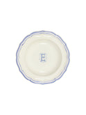 Gien Filet Bleu Monogram Soup Plate E Weston Table