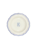 Gien Filet Bleu Monogram Soup Plate K Weston Table