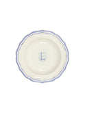 Gien Filet Bleu Monogram Soup Plate L Weston Table