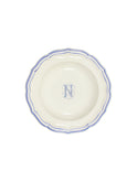 Gien Filet Bleu Monogram Soup Plate N Weston Table
