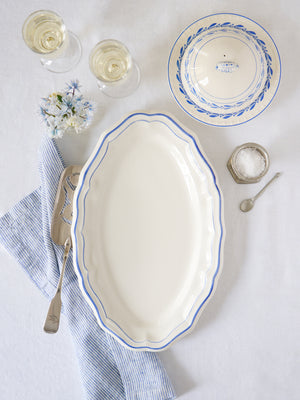  Gien Filet Bleu Oval Platter Weston Table 