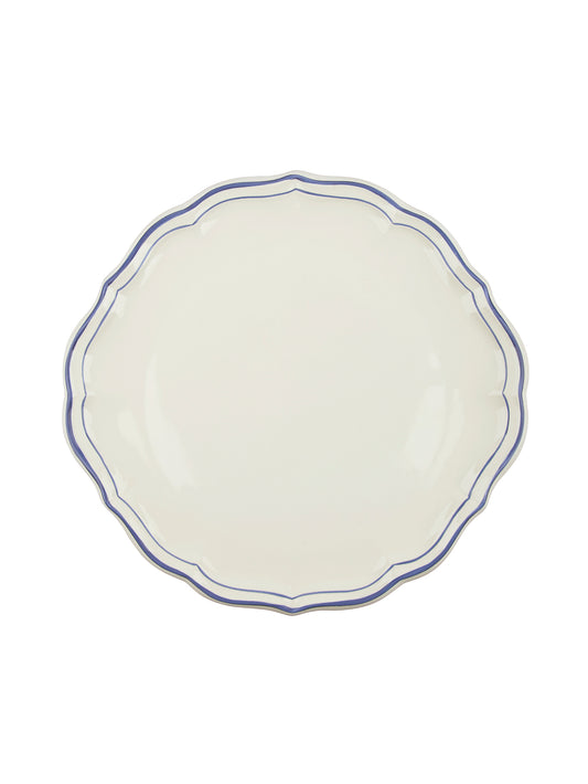 Gien Filet Blue Cake Platter Weston Table