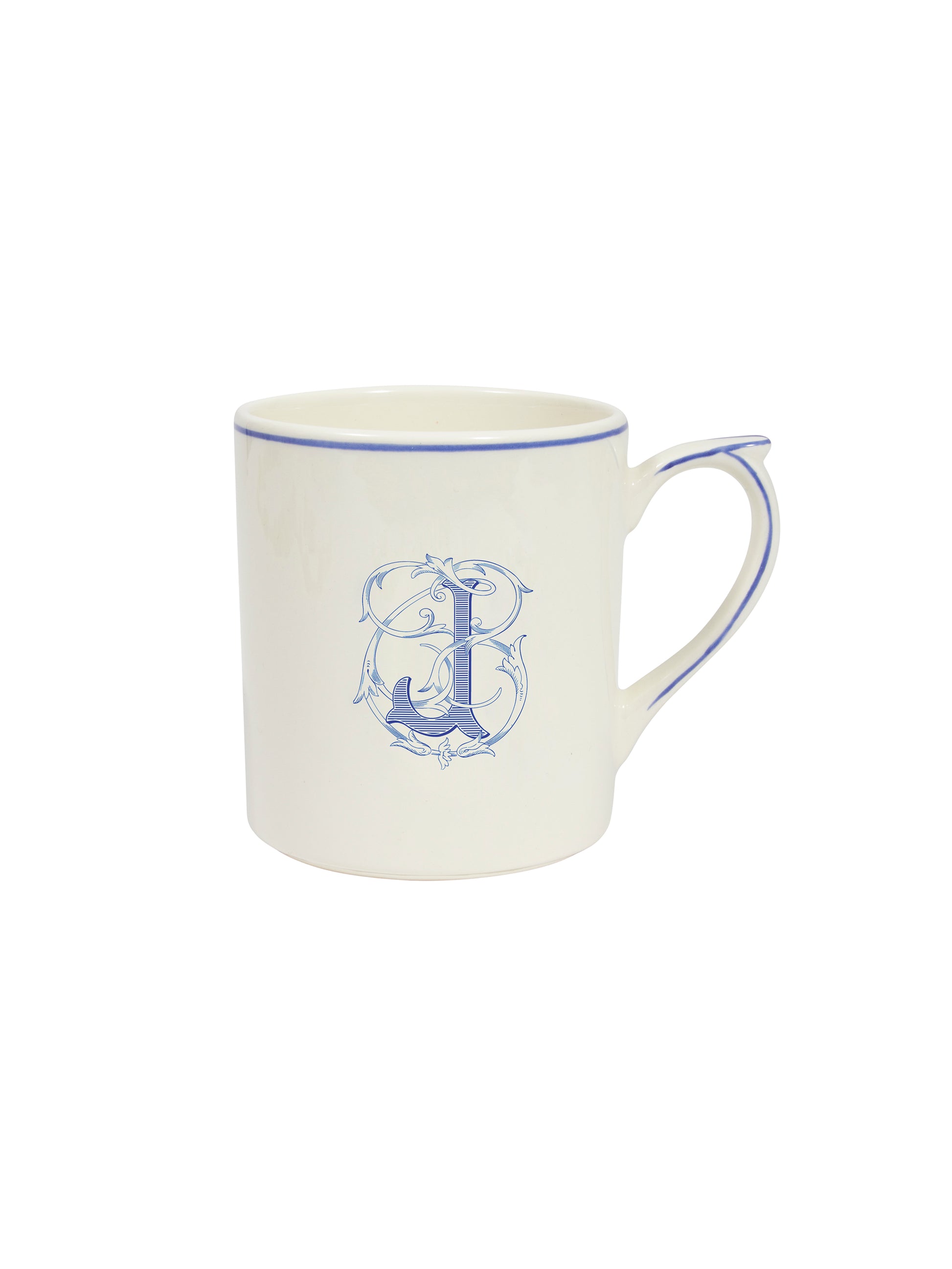 Gien Filet Blue Mug J Weston Table