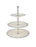 Gien Filet Blue Three Tier Cake Stand Weston Table