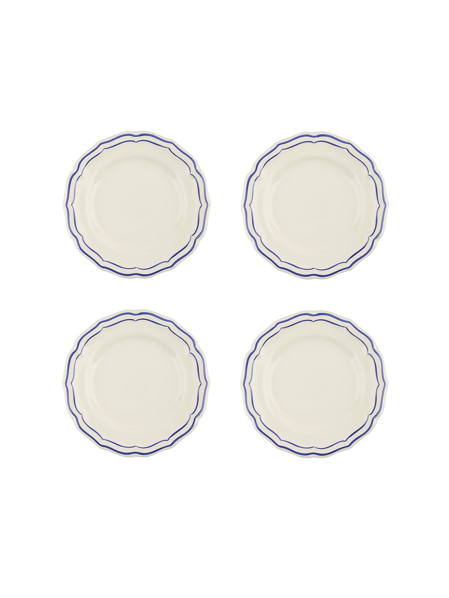 Gien Filet Cobalt Canape Plates Weston Table
