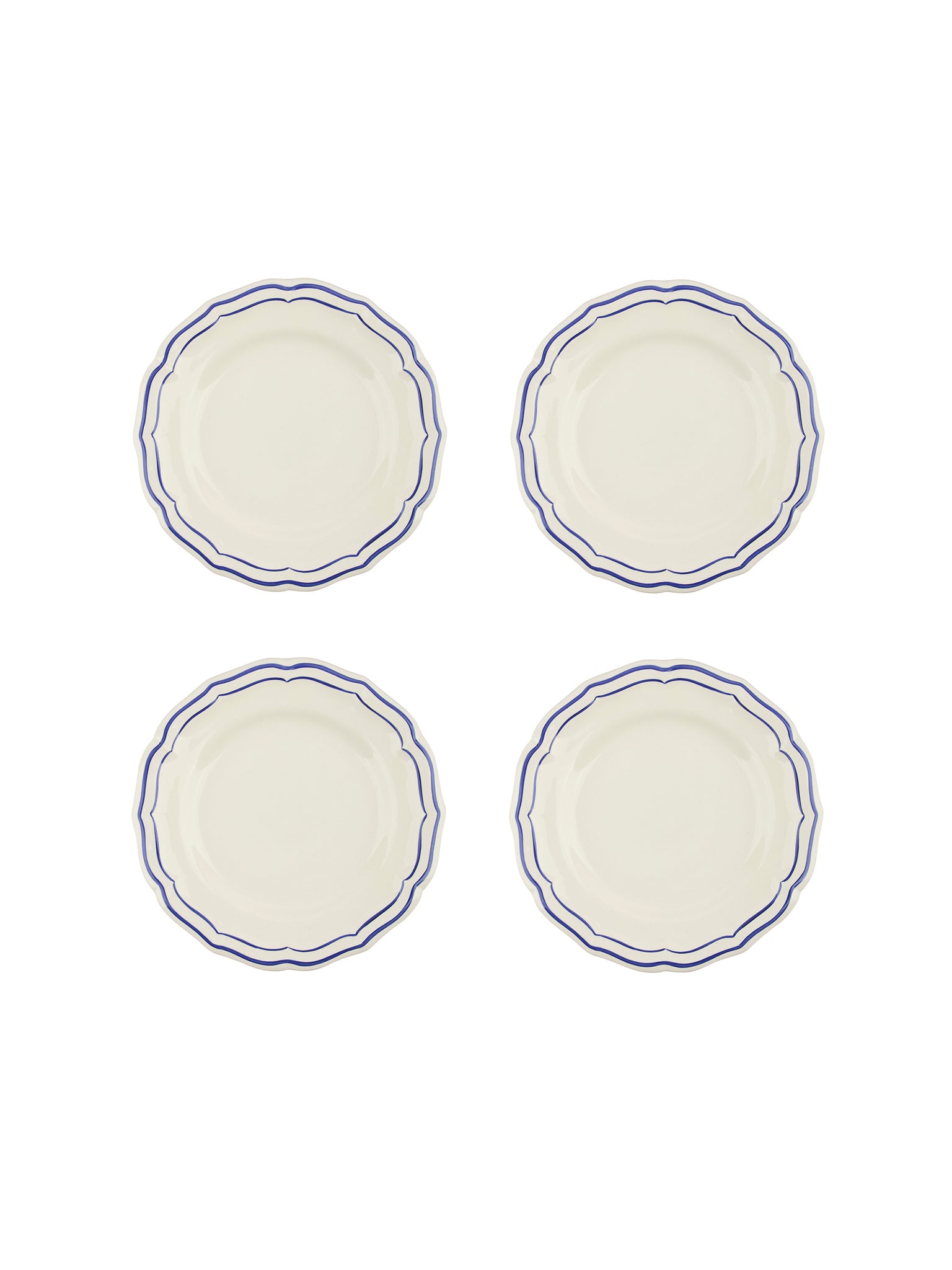 Gien Filet Cobalt Canape Plates Weston Table