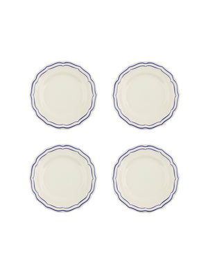  Gien Filet Cobalt Canape Plates Weston Table 