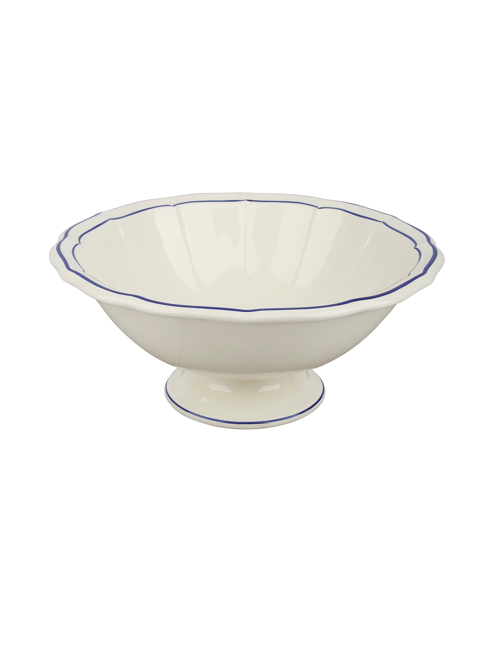 Gien Filet Cobalt Open Vegetable Bowl Weston Table