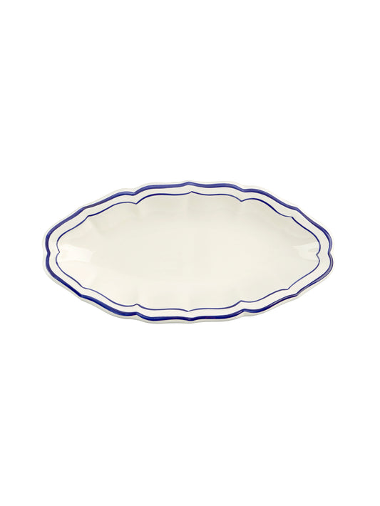 Gien Filet Cobalt Pickle Dish Weston Table