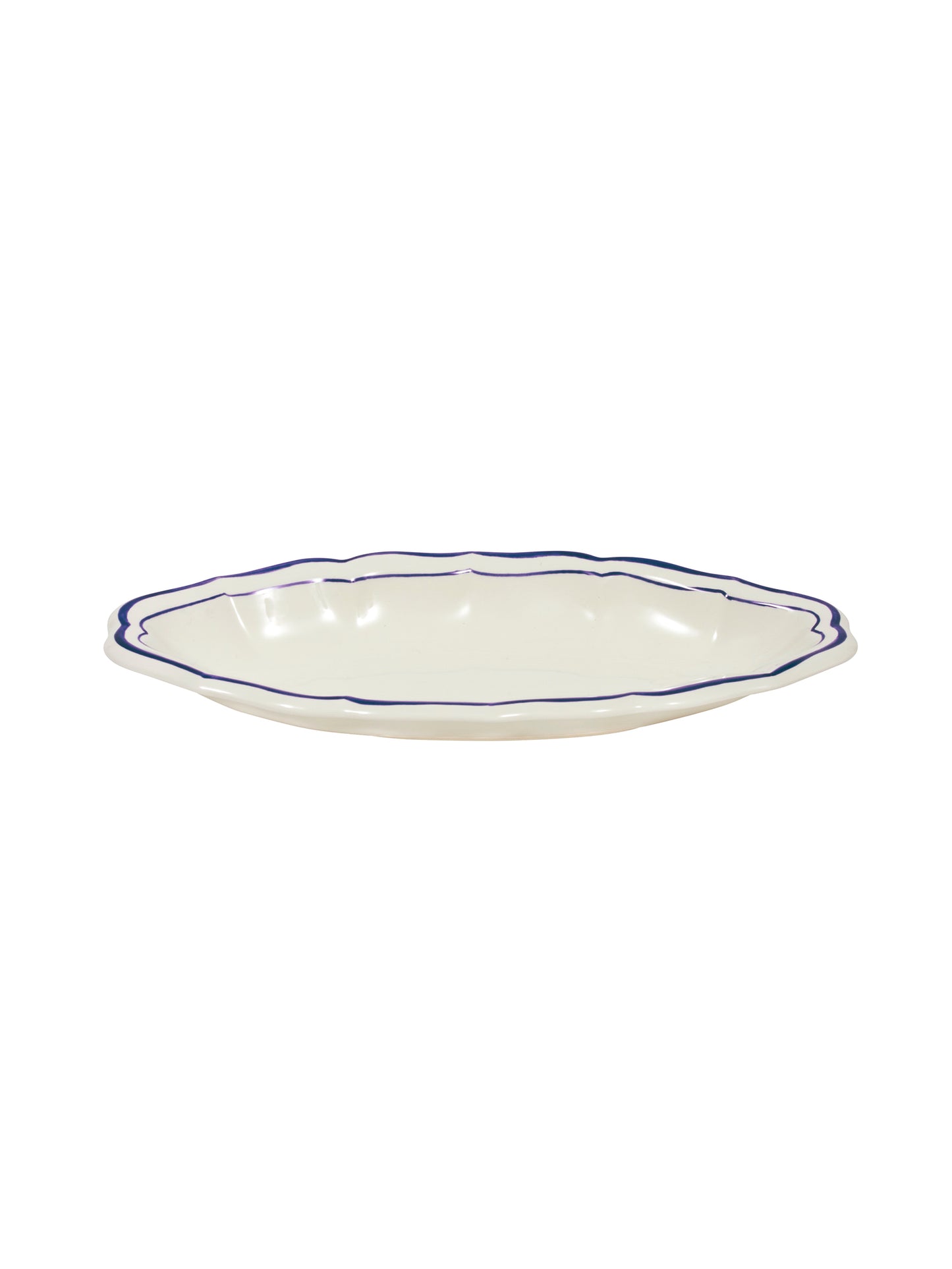 Gien Filet Cobalt Pickle Dish Weston Table