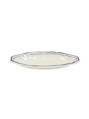  Gien Filet Cobalt Pickle Dish Weston Table 
