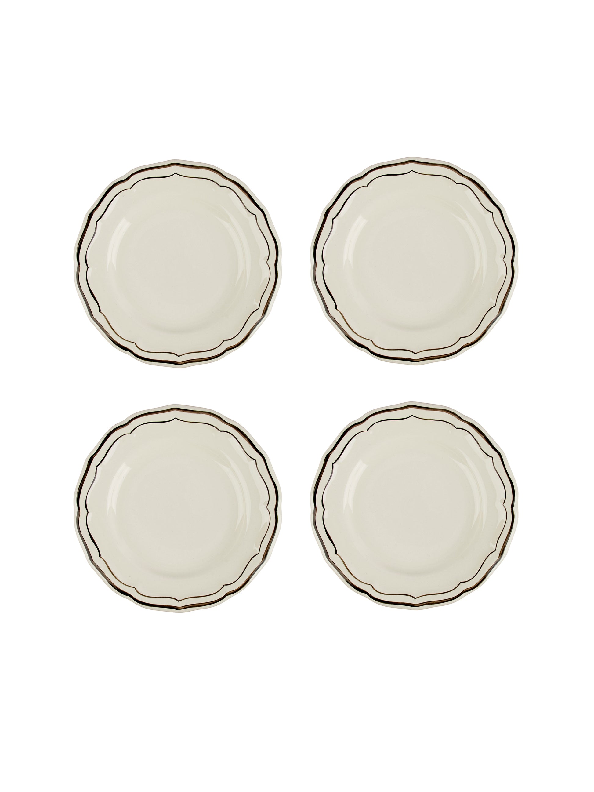 Gien Filet Midnight Canape Plates Weston Table