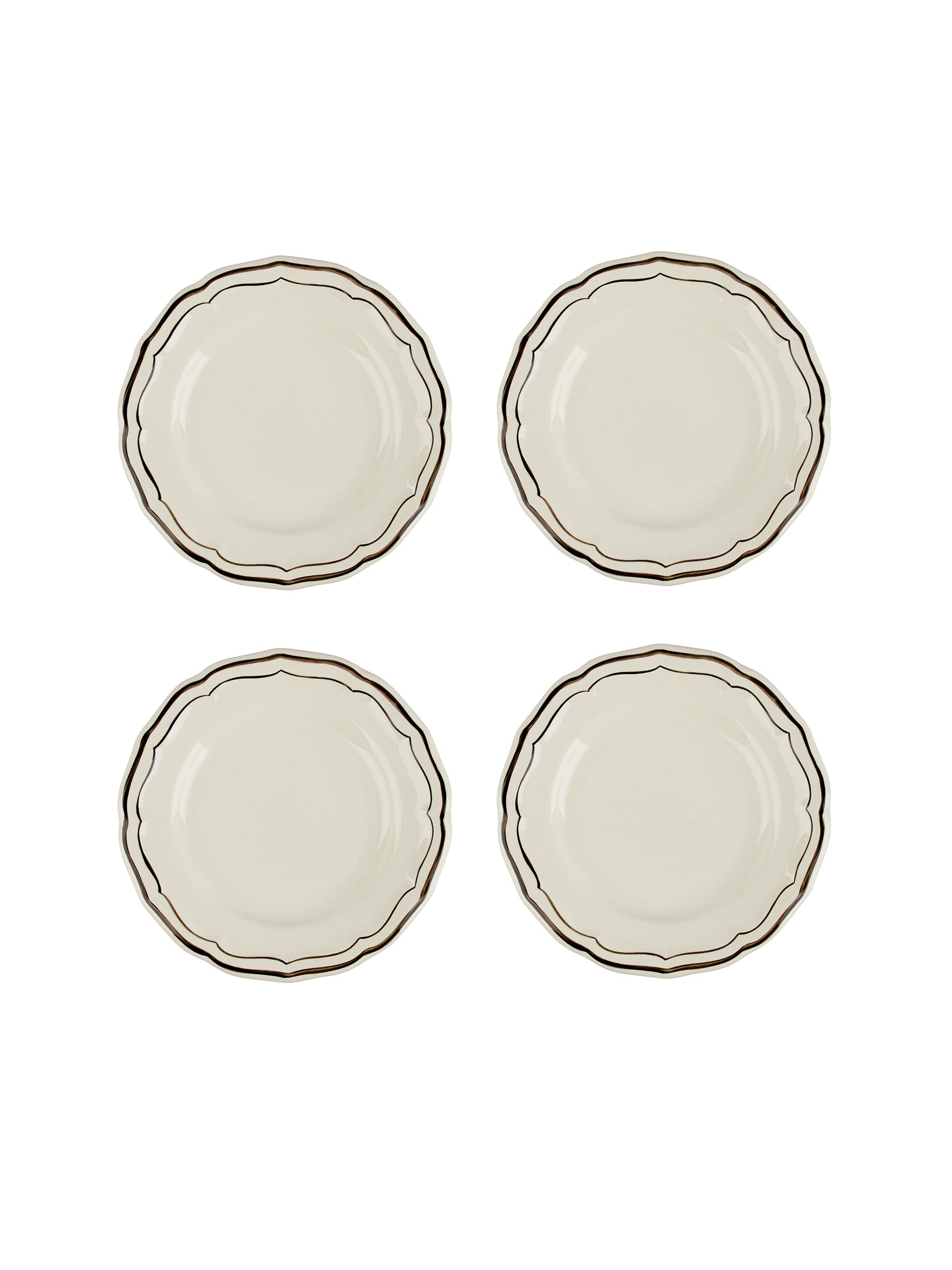 Gien Filet Midnight Canape Plates Weston Table