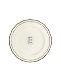 Gien Filet Midnight Monogram Dinner Plate E Weston Table