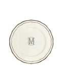 Gien Filet Midnight Monogram Dinner Plate M Weston Table