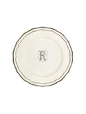 Gien Filet Midnight Monogram Dinner Plate R Weston Table