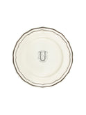 Gien Filet Midnight Monogram Dinner Plate U Weston Table