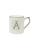 Gien Filet Midnight Monogram Mug A Weston Table