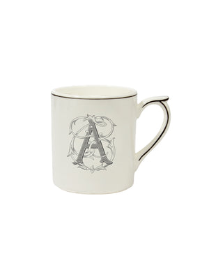  Gien Filet Midnight Monogram Mug A Weston Table 