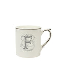 Gien Filet Midnight Monogram Mug F Weston Table