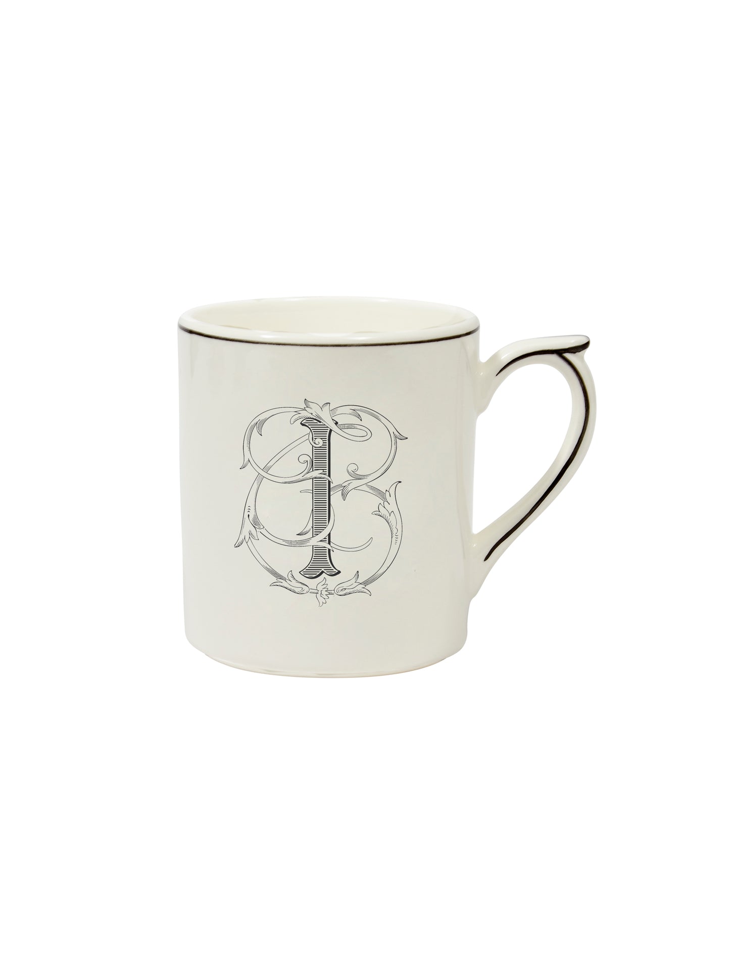 Gien Filet Midnight Monogram Mug I Weston Table