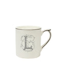 Gien Filet Midnight Monogram Mug L Weston Table