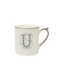 Gien Filet Midnight Monogram Mug U Weston Table