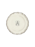 Gien Filet Midnight Monogram Salad Plate A Weston Table