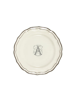  Gien Filet Midnight Monogram Salad Plate A Weston Table 