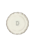 Gien Filet Midnight Monogram Salad Plate D Weston Table