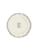 Gien Filet Midnight Monogram Salad Plate E Weston Table