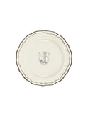 Gien Filet Midnight Monogram Salad Plate J Weston Table