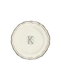 Gien Filet Midnight Monogram Salad Plate K Weston Table