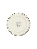 Gien Filet Midnight Monogram Salad Plate L Weston Table