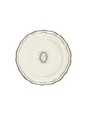 Gien Filet Midnight Monogram Salad Plate O Weston Table