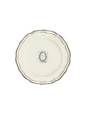 Gien Filet Midnight Monogram Salad Plate Q Weston Table