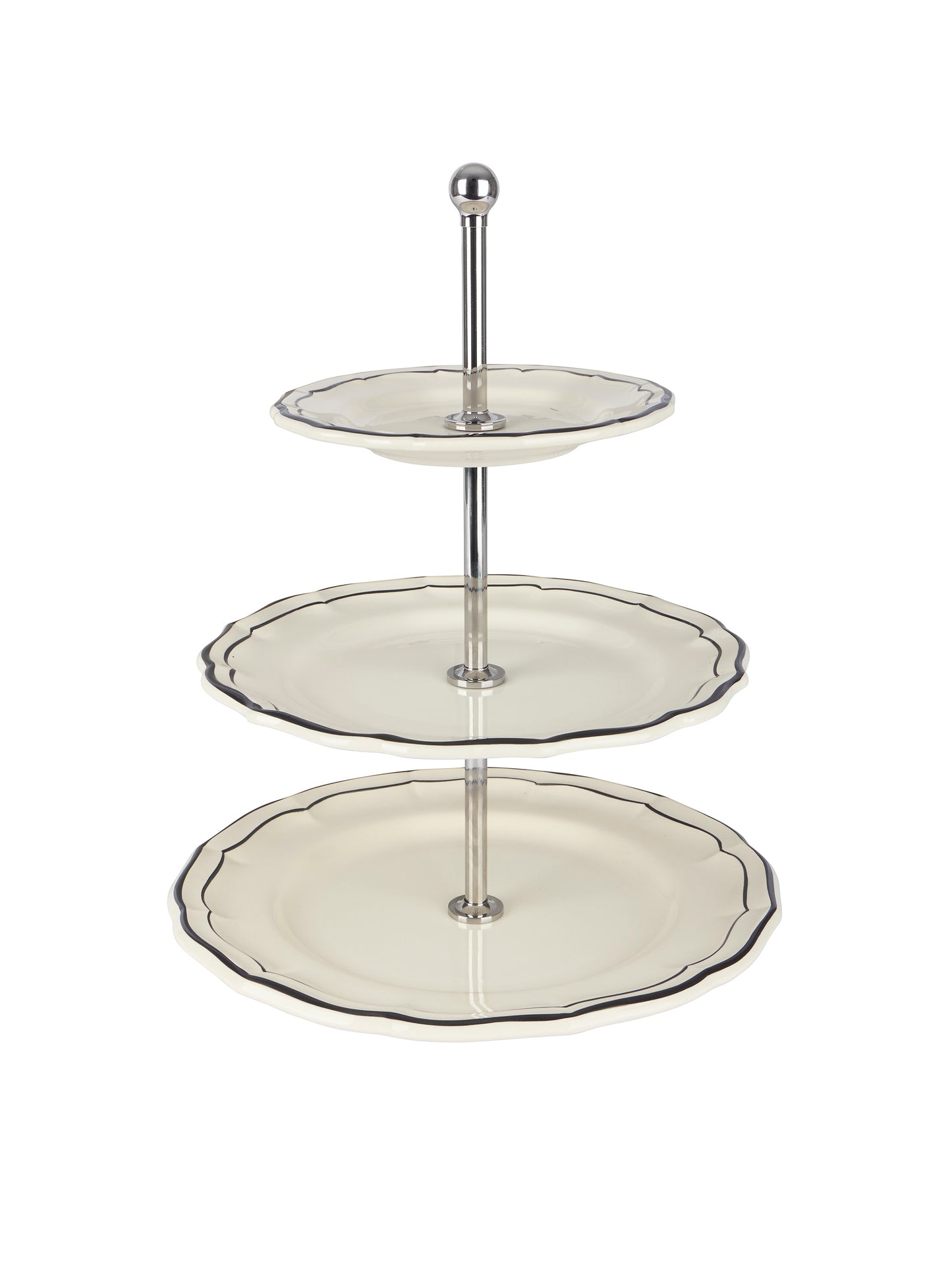 Gien Filet Midnight Three Tier Cake Stand Weston Table
