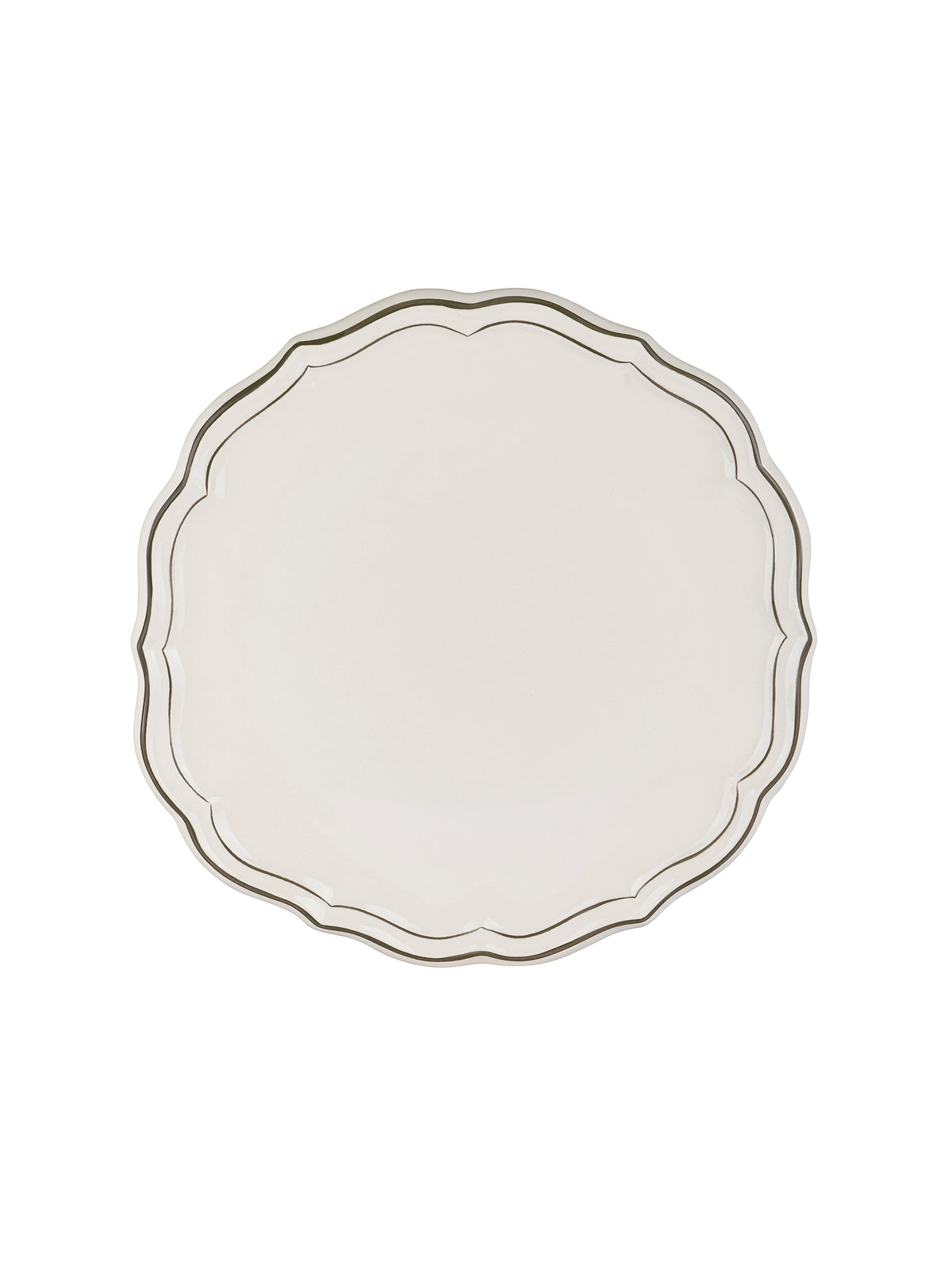Gien Filet Taupe Cake Platter Weston Table