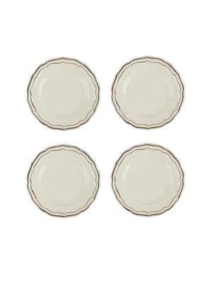  Gien Filet Taupe Canape Plates Weston Table 
